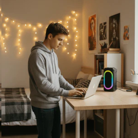 Double Horn Portable Bluetooth Speaker